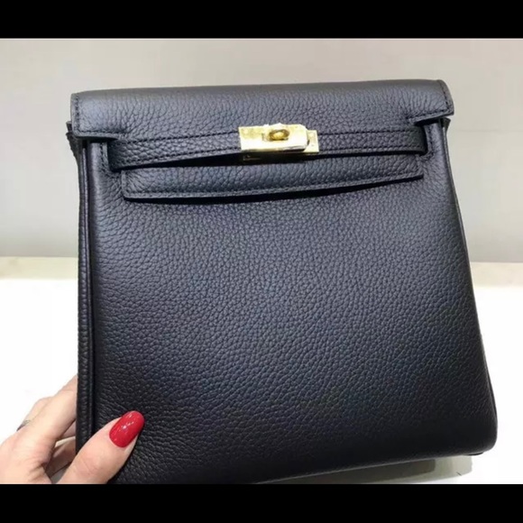 New Camel High Quality Genuine Leather Backpack Shoulder Bag Rucksack Travel - Picture 14 of 16